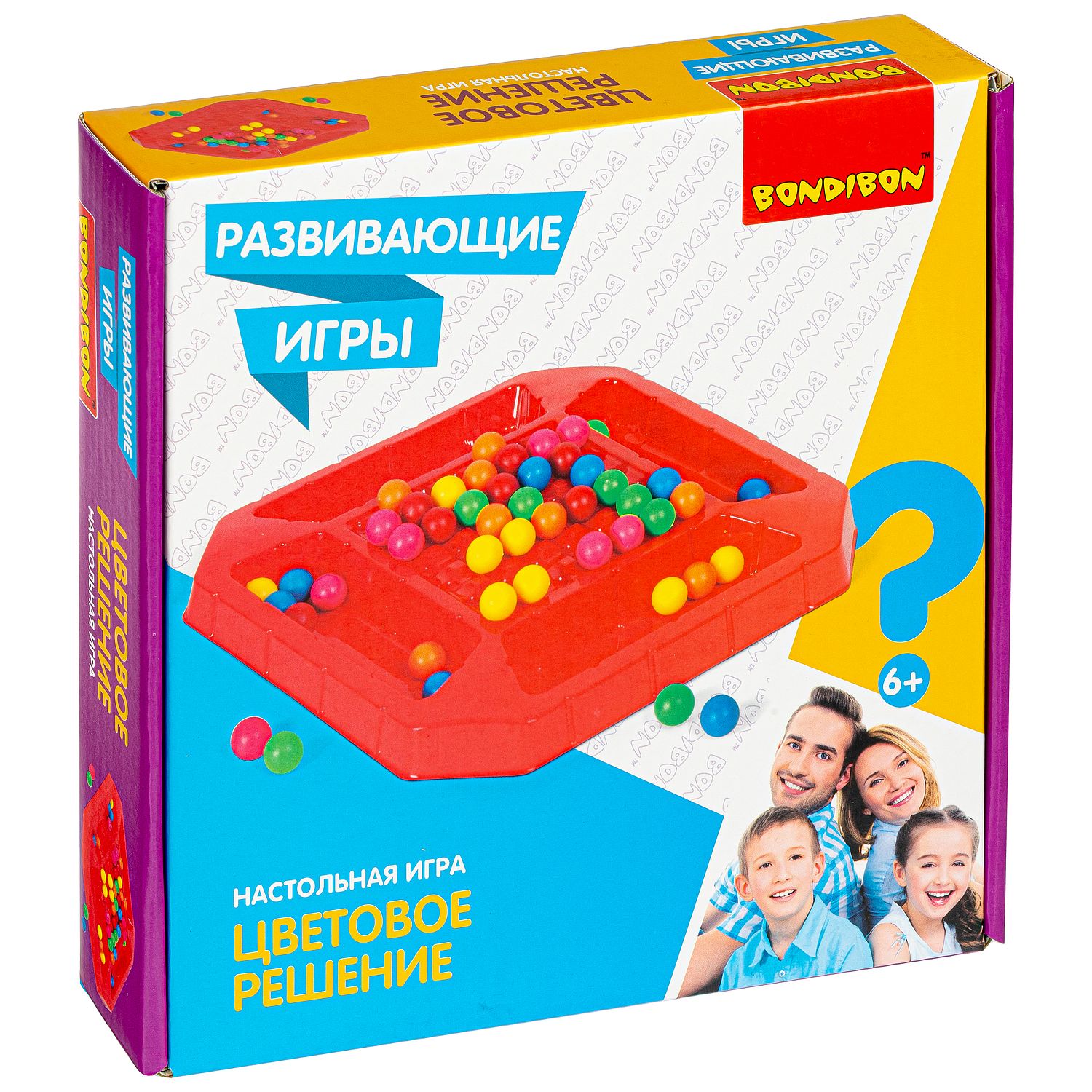 Развивающие настольные игры Bondibon ЦВЕТОВОЕ РЕШЕНИЕ, BOX